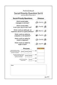 Social Priorities - 8th Positively Voiced Test