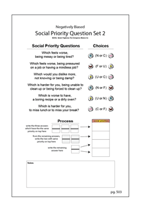 Social Priorities - 2nd Negatively Voiced Test